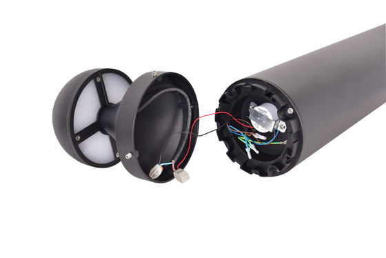 Aluminium Die Casting Lampu Bollard Luar Untuk Taman Taman