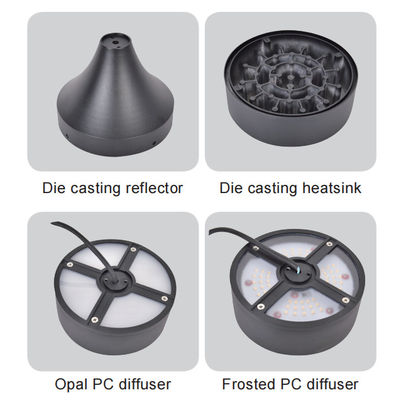 Aluminium Die Casting Lampu Bollard Luar Untuk Taman Taman