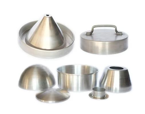 Lampu LED Baja Rinsing Aksesoris Deep Drawing Custom Metal Spinning OEM