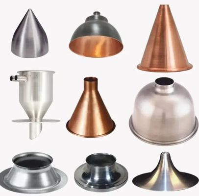 Custom Sheet Metal Spun Metal Parts Light Deep Draw Spinning