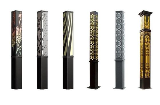 Die Casting Aluminium Outdoor LED Taman Lampu 2835 6500K Tamper Proof