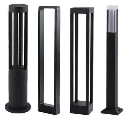Aluminium Bollard LED Lampu Lanskap IP65 Waterproof Untuk Taman Luar Ruangan